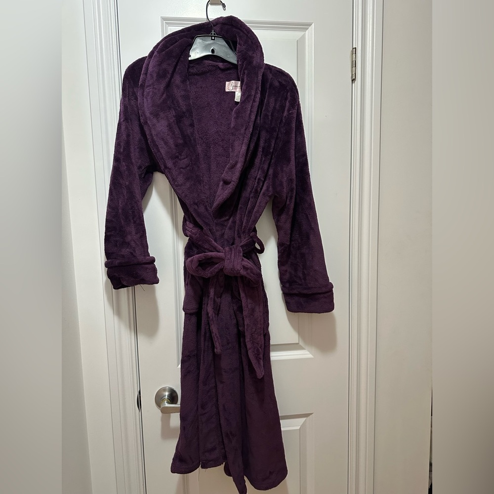 Jasmine Rose Plush Purple Robe